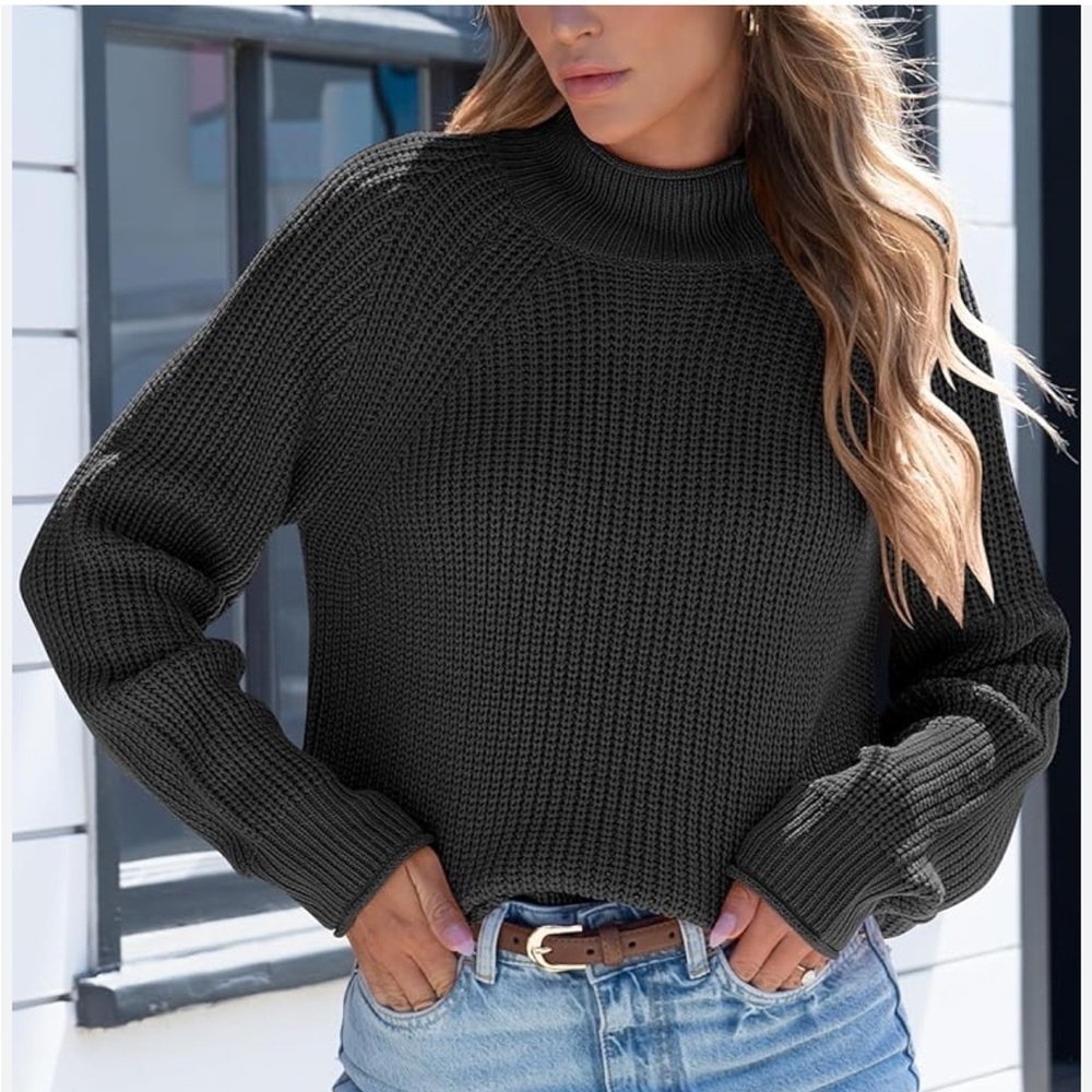 Women’s Black Knit American Eagle Sweater